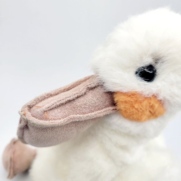 Vintage Gund Scoop the Pelican Plush Stuffed Animal White Bird Toy 1987 80s 10" - Picture 2 of 11